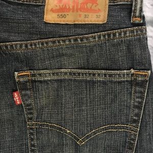 Levi 550 W32 L32 Jeans Single Stitch Yellow Thread